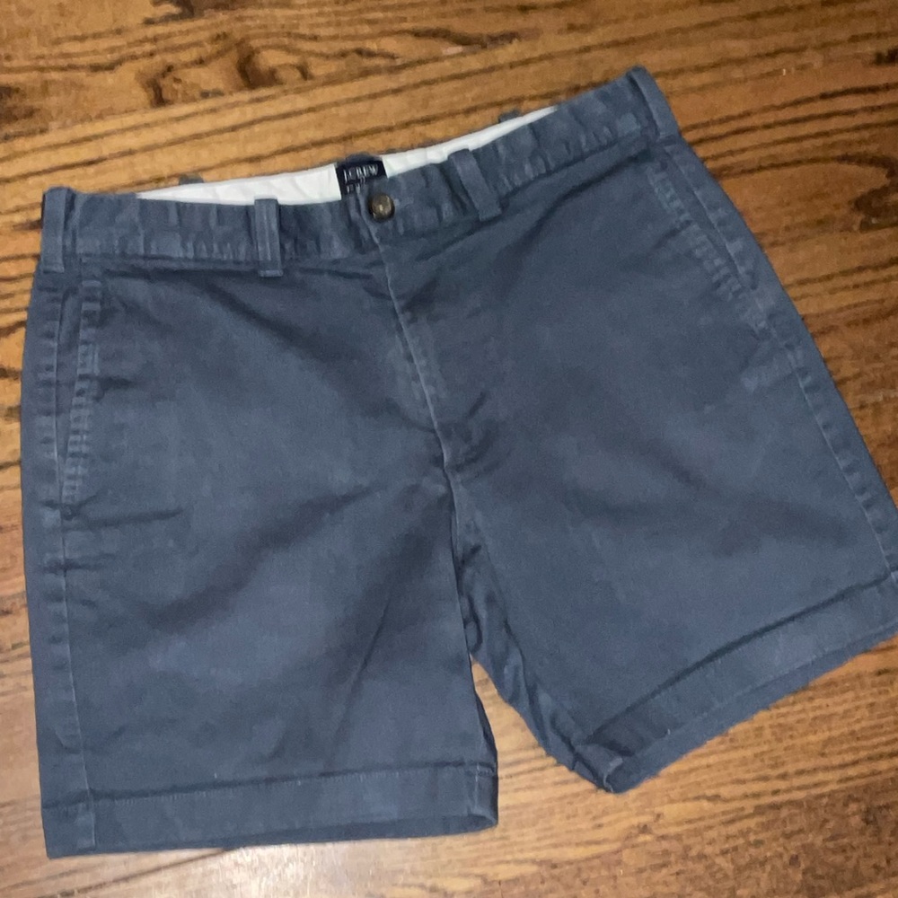 J. Crew Slate Blue 7" Inseam Chino Shorts